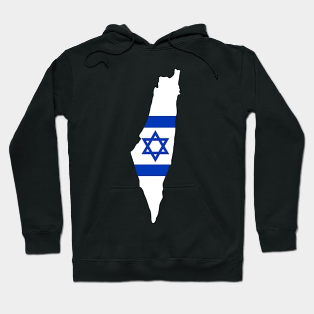 Israel map Hoodie by Designzz